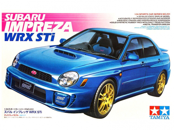  Модель Subaru Impreza WRX STi (1:24)