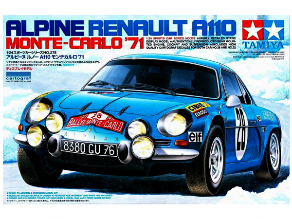 Модель - Alpine Renault A110 Monte-Carlo`71 (1:24)