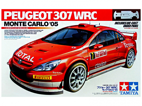 Модель - Peugeot 307 WRC Monte Carlo \'05 (1:24)