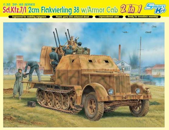 Sd.Kfz.7/1 2cm Flakvierling 38 w/Armor Cab