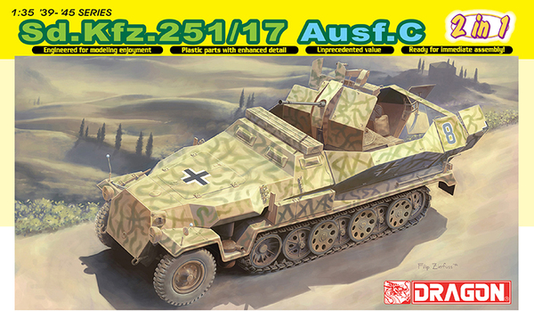 Модель - Немецкий бронетранспортёр Sd.Kfz. 251/17 Ausf.C (2в1)