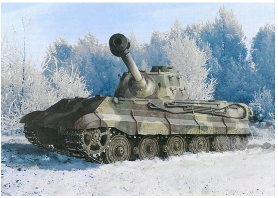 Модель - Немецкий тяжелый танк Королевский Тигр поздней версии с шасс