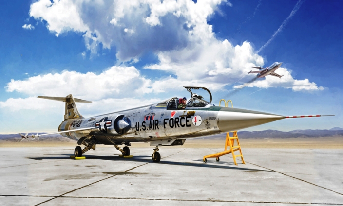 Модель - Американский истребитель F-104 STARFIGHTER A/C  (1:32)