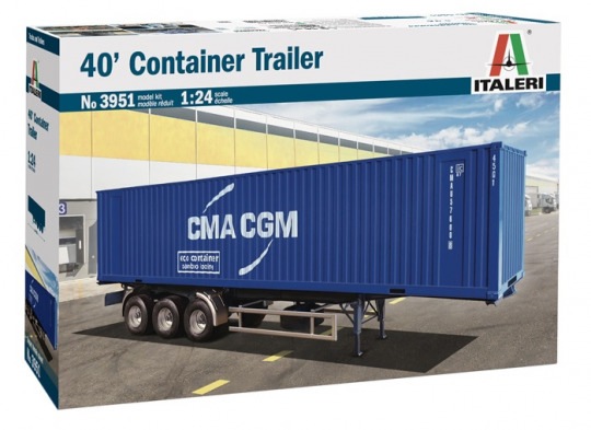 Модель - контейнер для трэйлера 40\' Container Trailer  (1:24)