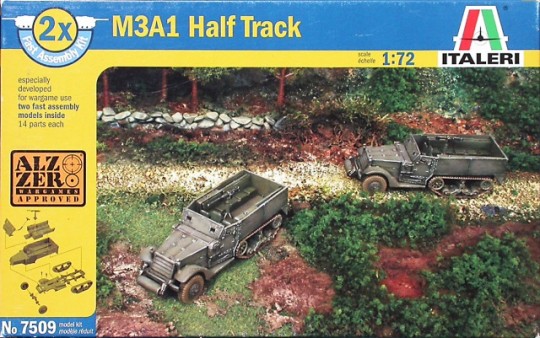 M3A1 Half Track-Two Fast Assembly  (1:72))Half Track-Two Fas