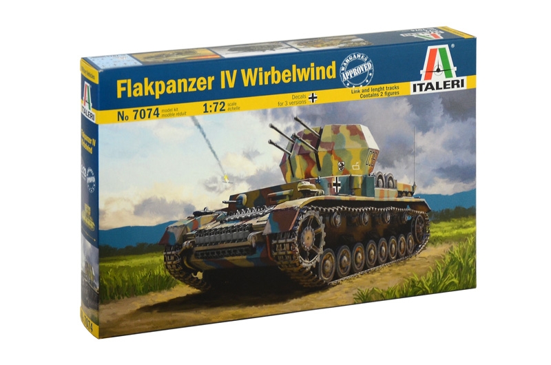 Модель - немецкая самоходная ПВО Flakpanzer IV Wirbelwind  масштаб 1/