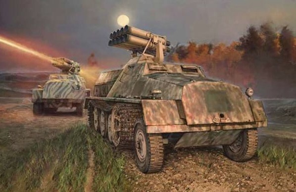 Модель - германская самоходная РСЗО 15 cm Panzerwerfer 42 auf sWS