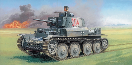 Модель - Немецкий танк Pz.Kpfw.38(t) Ausf.F 1/35.