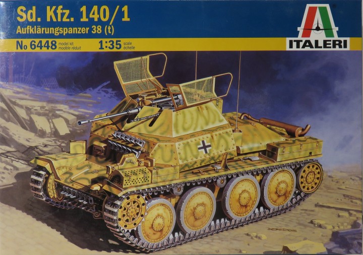 Модель - немецкий танк разведки Aufkl?rungspanzer 38(t) Sd.Kfz. 140/1