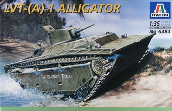 Модель - танк-амфибия США LVT- (A) 1 Alligator