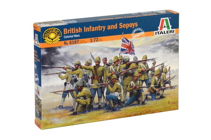 Модель - Британская пехота колониальных войн индии с наёмниками-сипая