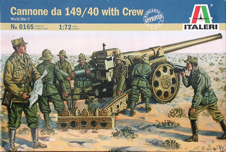 Итальянская САУ Cannone da 149/40 с командой