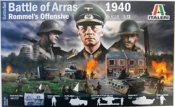 Модель - Битва при Аррасе 21 мая 1940г. Наступление Роммеля.