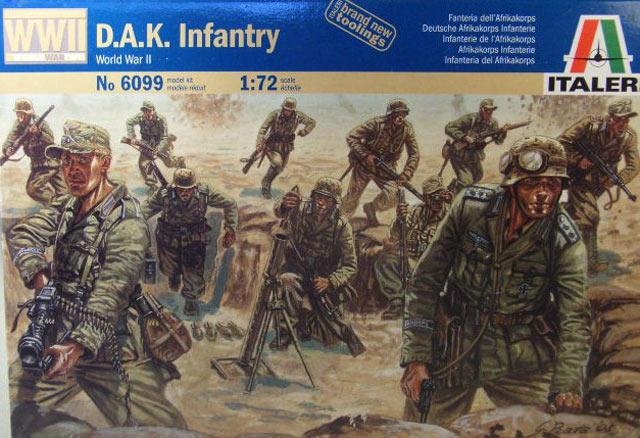 Модель - пехота Deutsche Afrika Korps (D.A.K. Infantry)