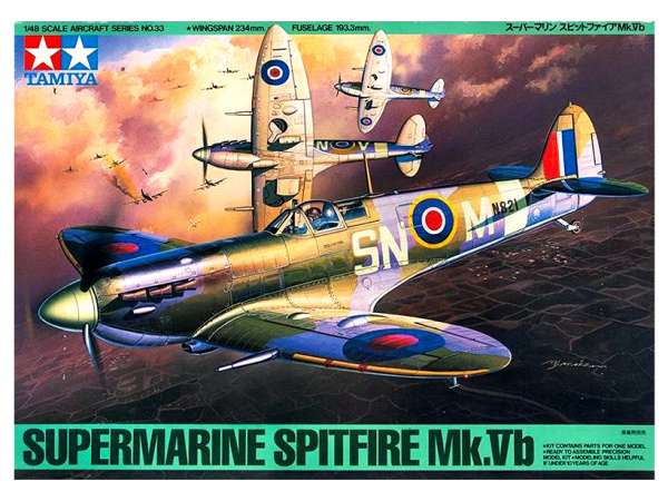  Модель Британский истребитель Supermarine Spitfire Mk.Vb (1:48)