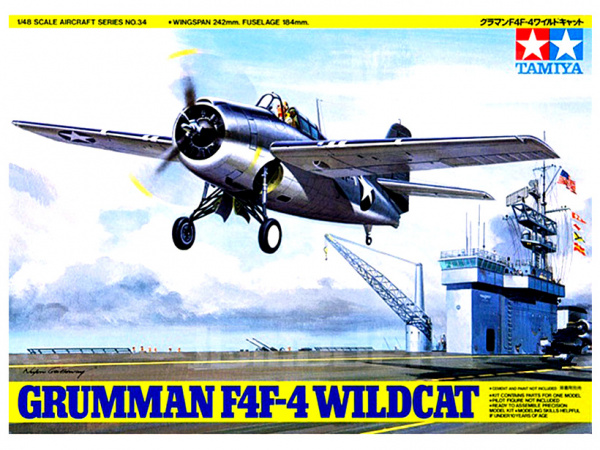 Модель - Американский истребитель-бомбардировщик Grumman F4F Wildcat 