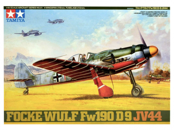  Модель Немецкий истребитель Focke-Wulf Fw190 D-9 JV44 (1:48)