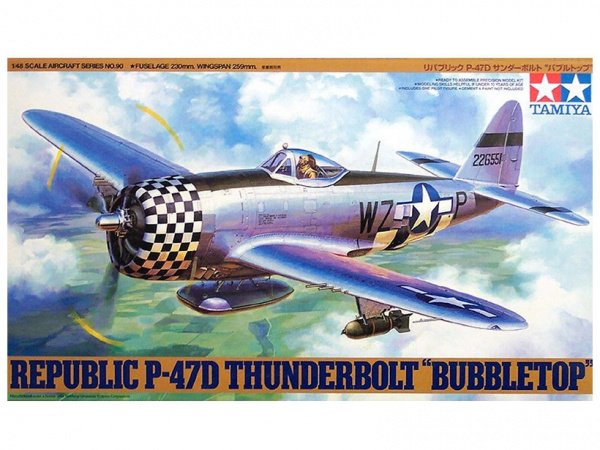 Модель - Американский истребитель P-47D Thunderbolt &quot;Bubbletop&quot; (1:48