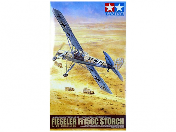  Модель Малый немецкий самолёт Fieseler Fi156C Storch (1:48)