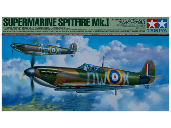 Модель - Британский истребитель Supermarine Spitfire Mk.I (1:48)