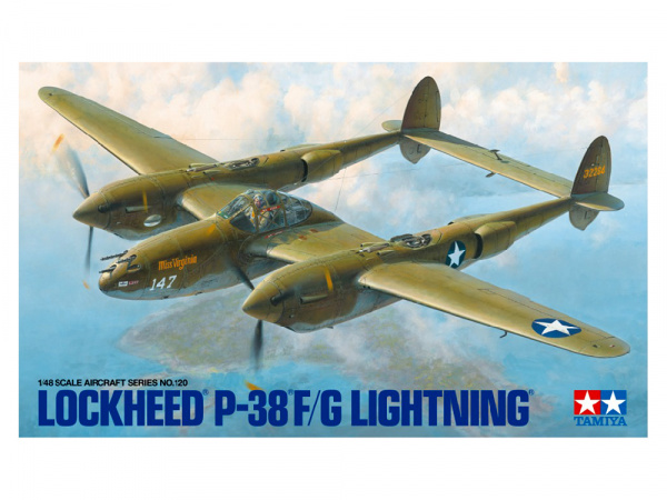  Модель Американский самолёт Lockheed P-38F/G Lightning с фигурой пи