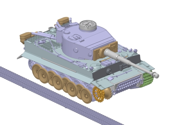 Модель - Немецкий тяжелый танк T-VI ТИГР. 