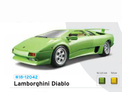 1:18 A/M Gold Lamborghini Diablo